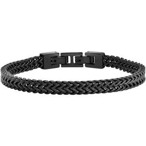 Men’s Stainless Steel Double Franco Chain Bracelet with Extension